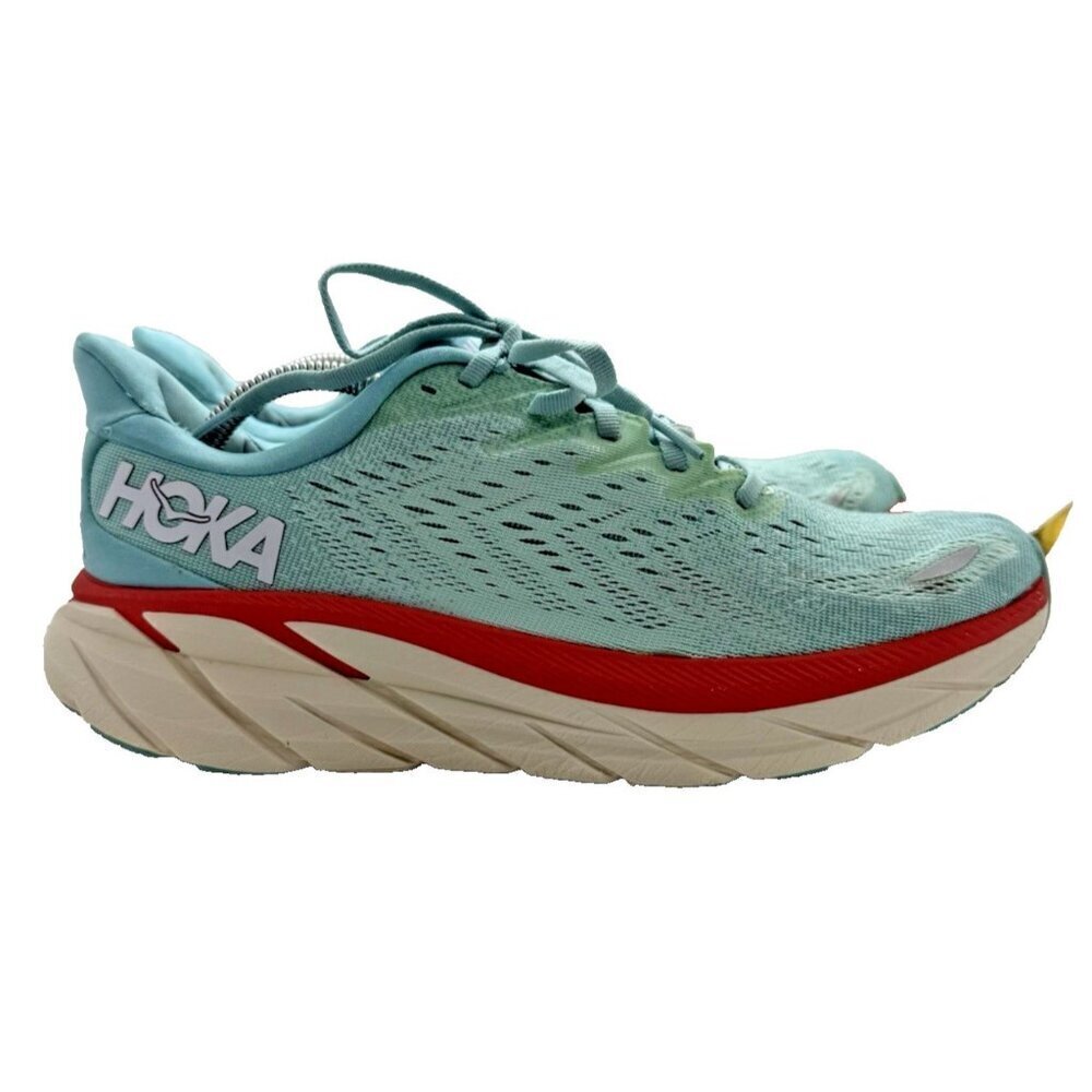 Hoka One Clifton 8 Women's 10B Shoes Aquarelle Blue Running Sneaker 1119394 AEBL
